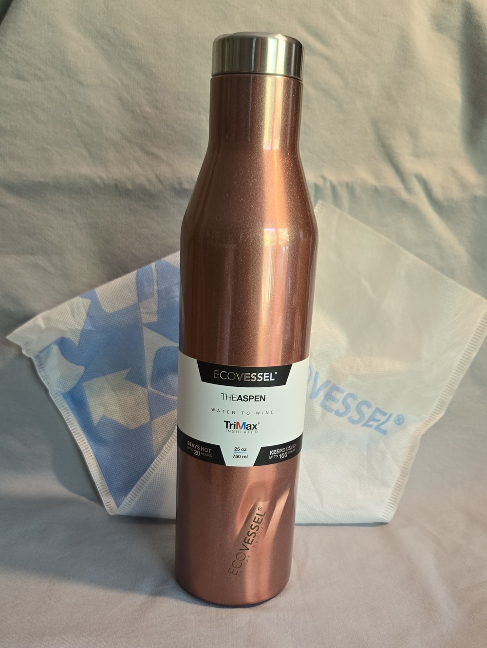 Aspen 25oz Insulated Bottle - Rose Gold